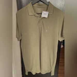 🆕American Eagle Outfitters SUPER SOFT STANDARD FIT Sage Polo Shirt